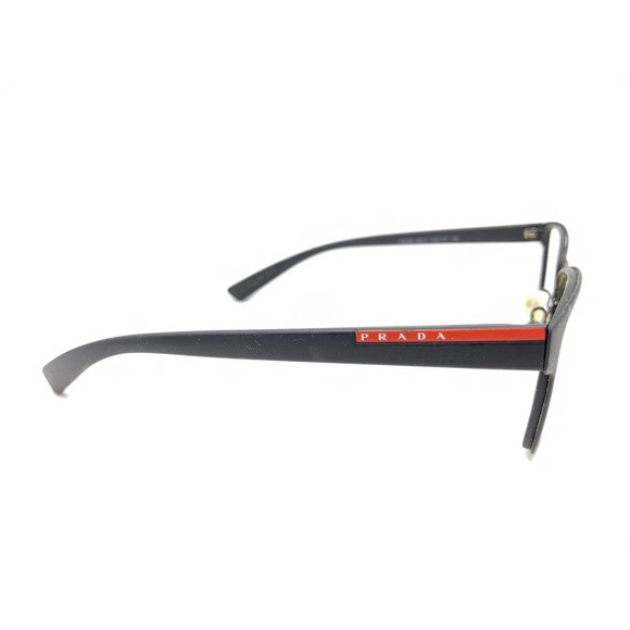 Prada VPS 50G DG0-1O1 Matte Black Red Eyeglasses Frames 55-17 140 Italy Designer - Picture 4 of 12